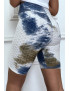 Cycliste tie and dye bleu push-up et anti-cellulite - 6