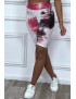 Cycliste tie and dye fuchsia push-up et anti-cellulite - 2