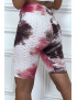 Cycliste tie and dye fuchsia push-up et anti-cellulite - 7