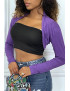 Boléro moulant violet - 2